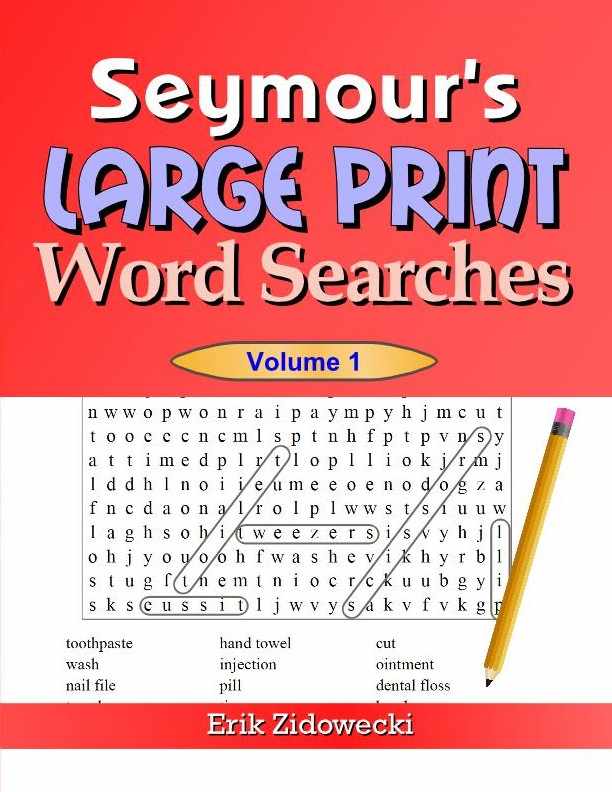 Seymour's Large Print Word Searches - Volume 1