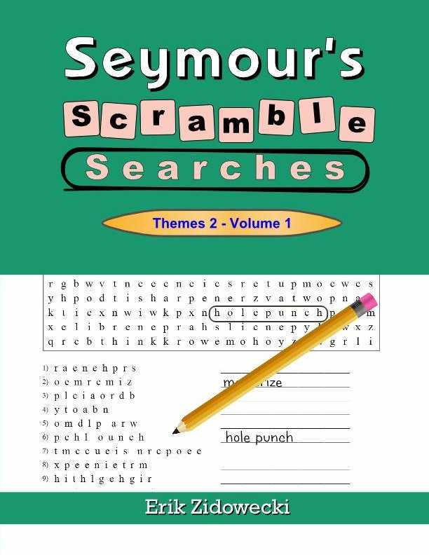 Seymour's Scramble Searches - Themes 2 - Volume 1