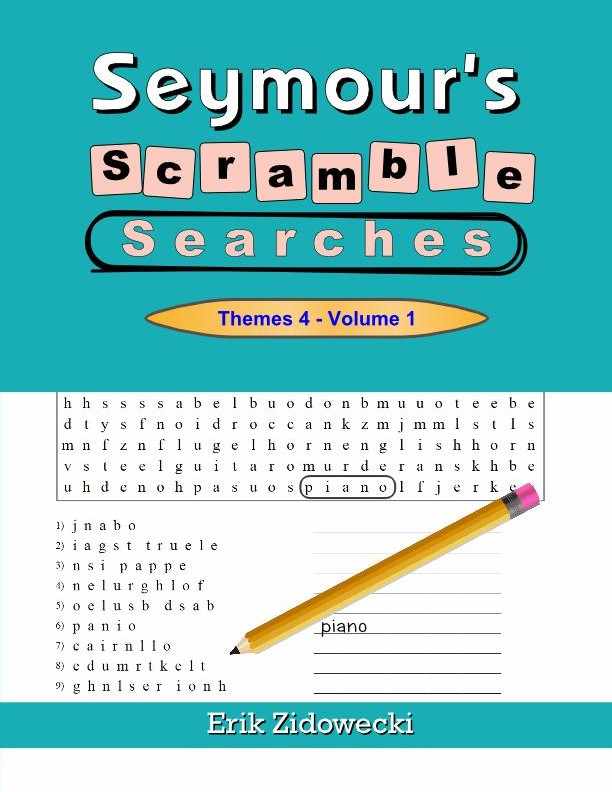 Seymour's Scramble Searches - Themes 4 - Volume 1