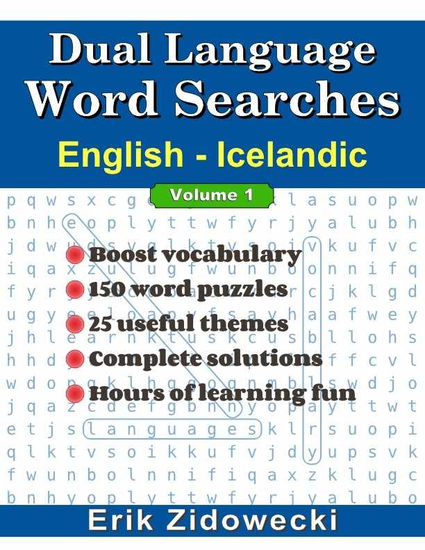 Dual Language Word Searches - English - Icelandic - Volume 1