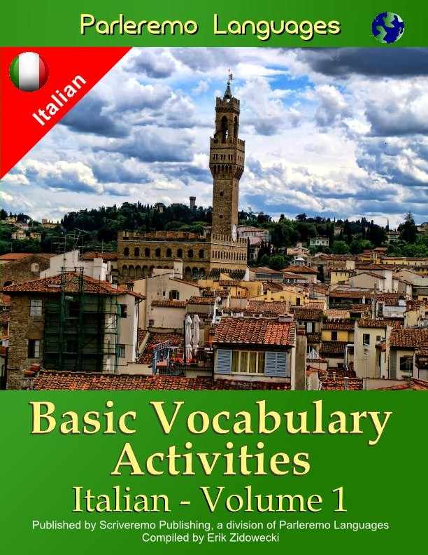 Parleremo Languages Basic Vocabulary Activities Italian - Volume 1