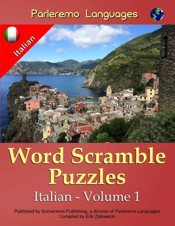 Parleremo Languages Word Scramble Puzzles Italian - Volume 1