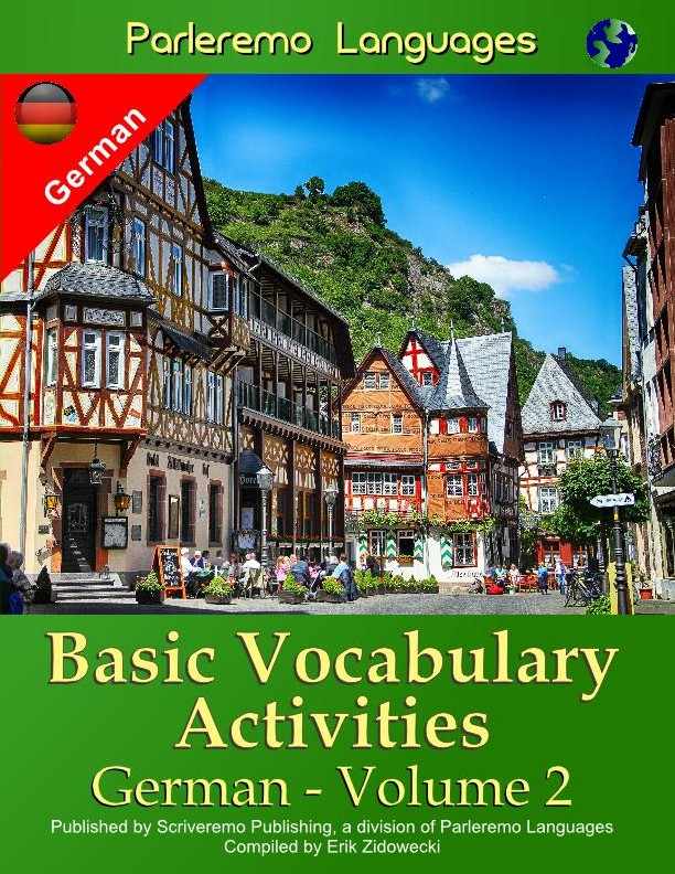 Parleremo Languages Basic Vocabulary Activities German - Volume 2