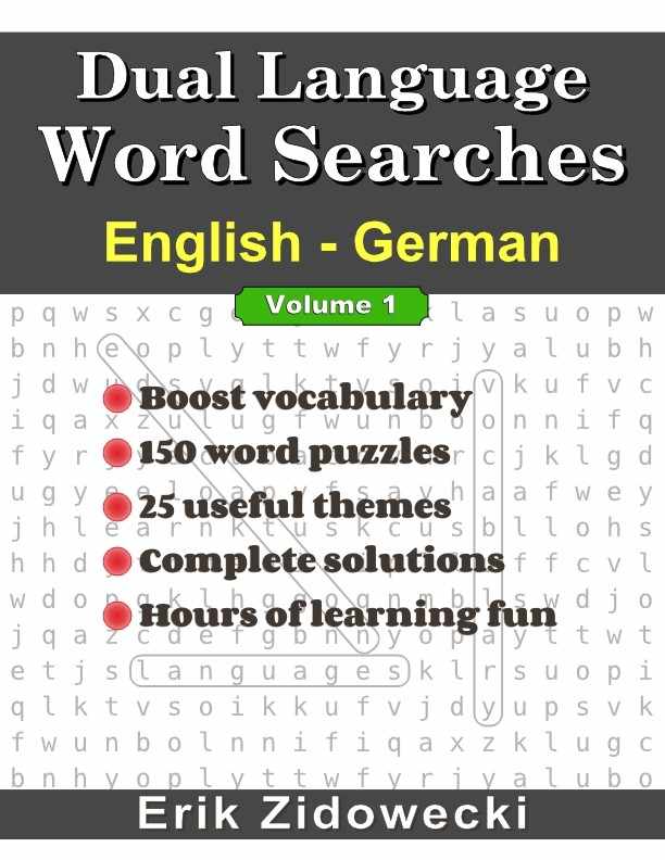 Dual Language Word Searches - English - German