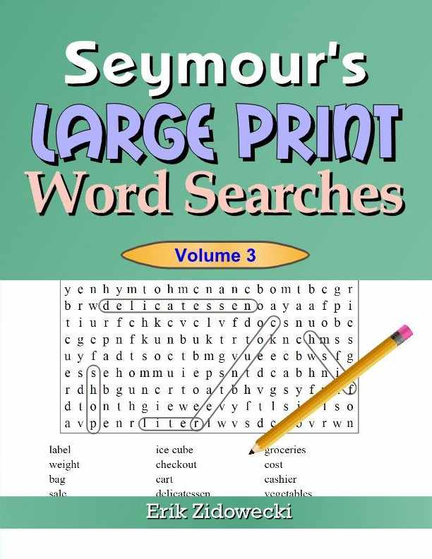 Seymour's Large Print Word Searches - Volume 3