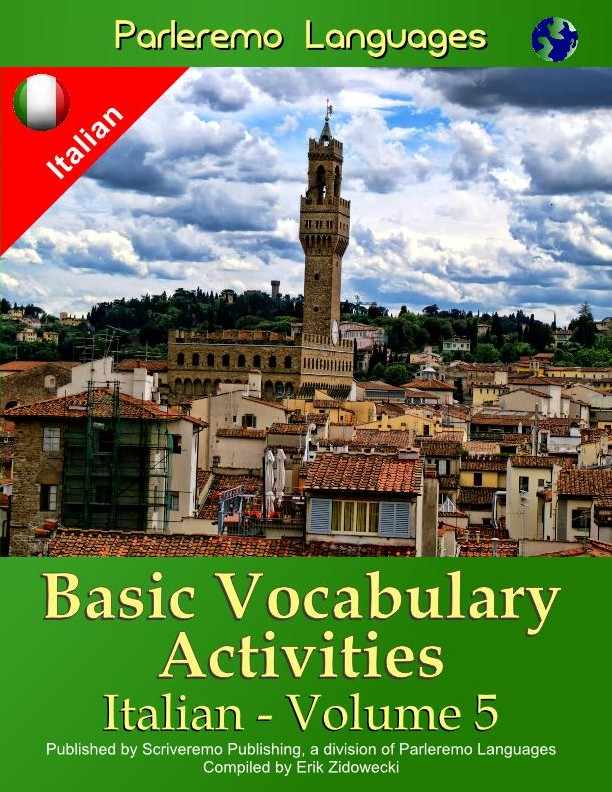 Parleremo Languages Basic Vocabulary Activities Italian - Volume 5