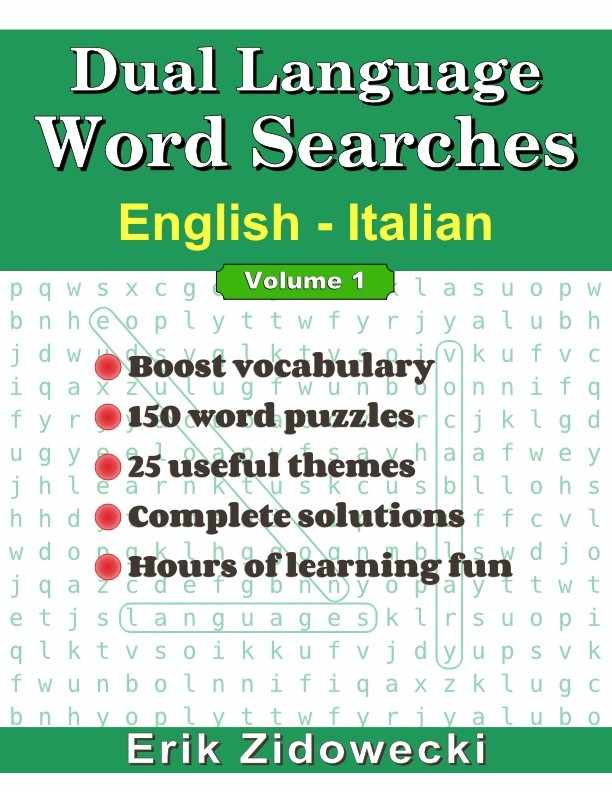 Dual Language Word Searches - English - Italian