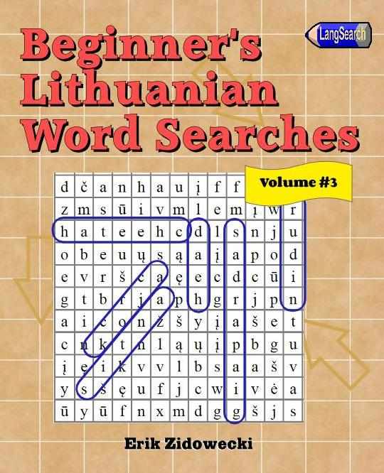 Beginner's Lithuanian Word Searches - Volume 3