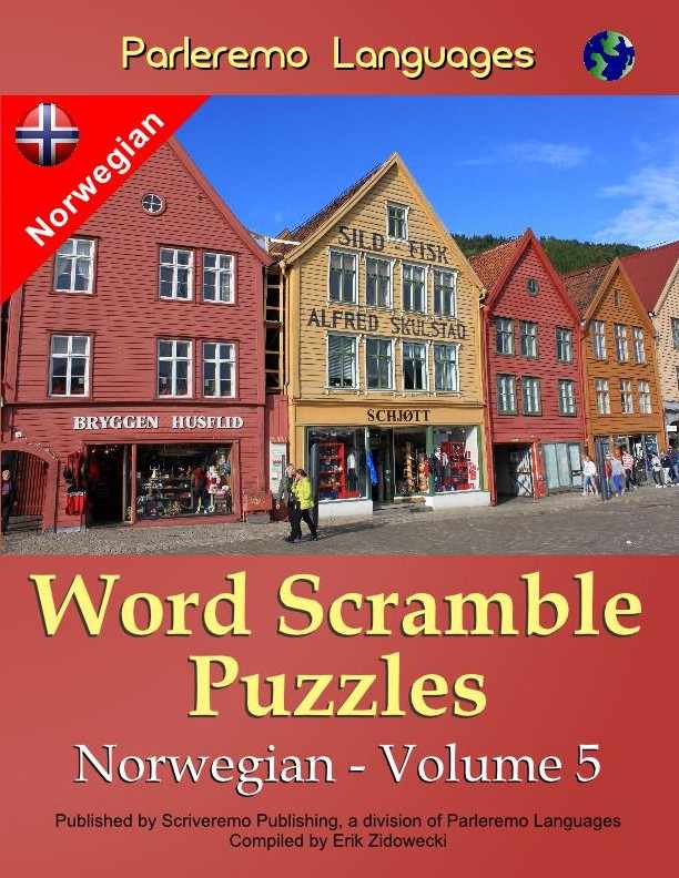 Parleremo Languages Word Scramble Puzzles Norwegian - Volume 5