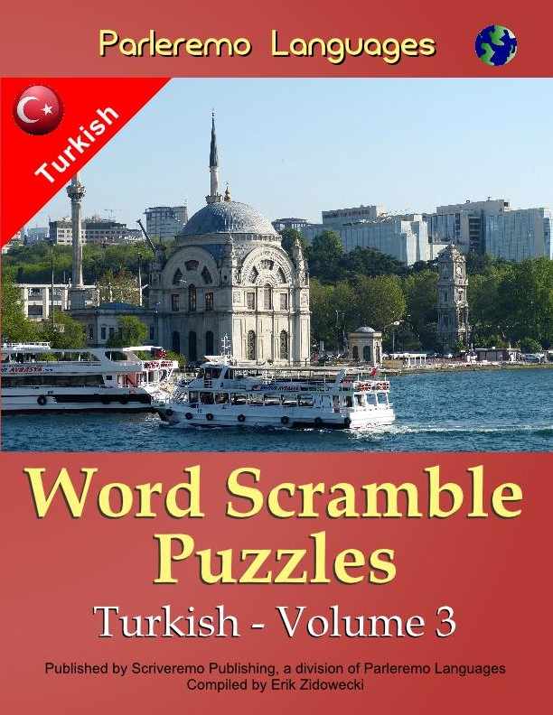 Parleremo Languages Word Scramble Puzzles Turkish - Volume 3